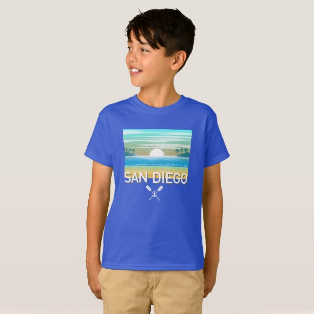 Conception de San Diego - T-Shirt de base pour enf (Devant entier)