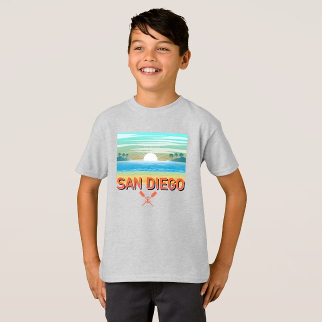 Conception de San Diego - T-Shirt de base pour enf (Devant entier)