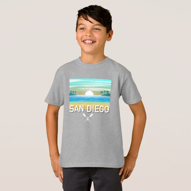 Conception de San Diego - T-Shirt de base pour enf (Devant entier)