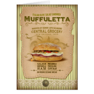 Conception de sandwich à Muffuletta de collection