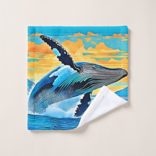 Conception de saut de liberté océanique de baleine