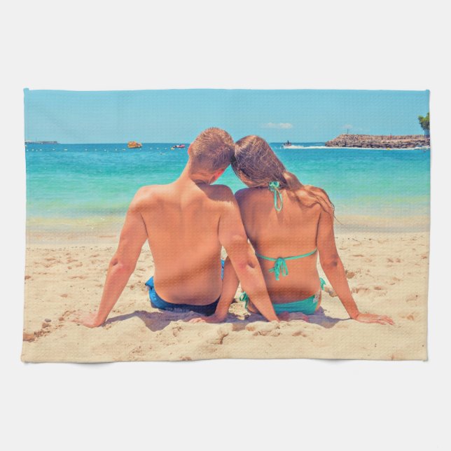 Conception de serviette de cuisine pour couple Pho (Horizontal)