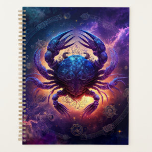 Conception de signe du zodiaque Cancer à l'aquarel