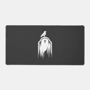 Conception de silhouette de tombe de corbeau Hallo