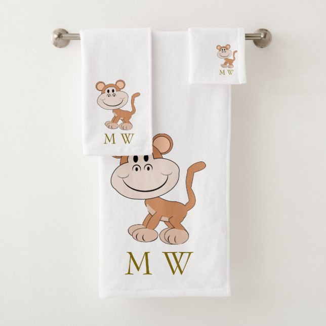 Conception de singe monogramme (En situation)