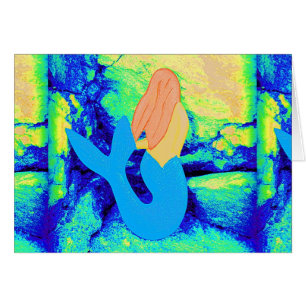 conception de sirène à queue bleue