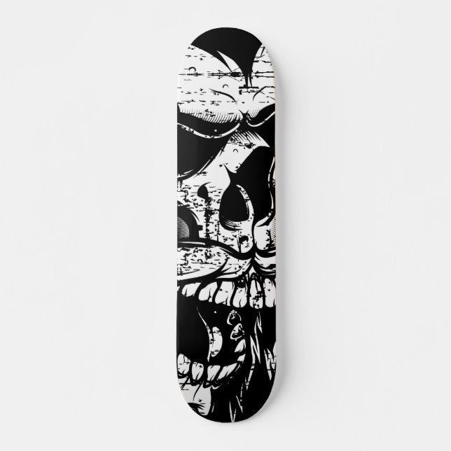 Conception de skateboard pour le crâne malin (Devant)