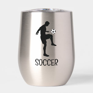 Conception de soccer Vin thermique Tumbler