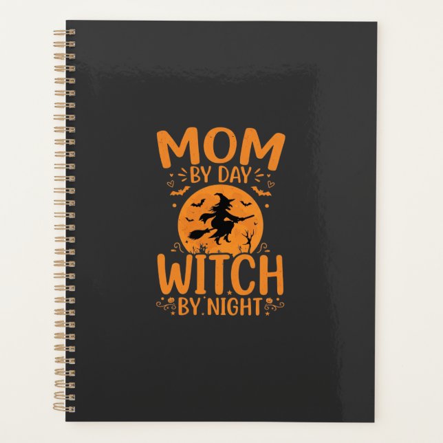 Conception de sorcière de maman Halloween (Devant)