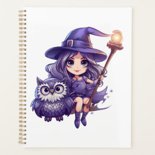 Conception de sorcière et d'hibou - Style d'Hallow