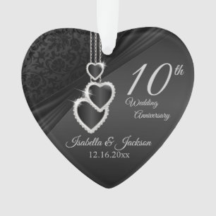 Conception de souvenir de 10e anniversaire de mari
