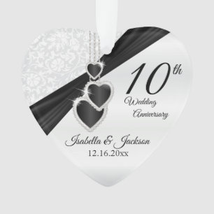 Conception de souvenir de 10e anniversaire de mari