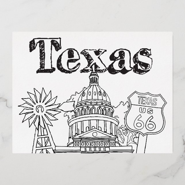 Conception de souvenir de vacances d'art à Austin  (Recto)