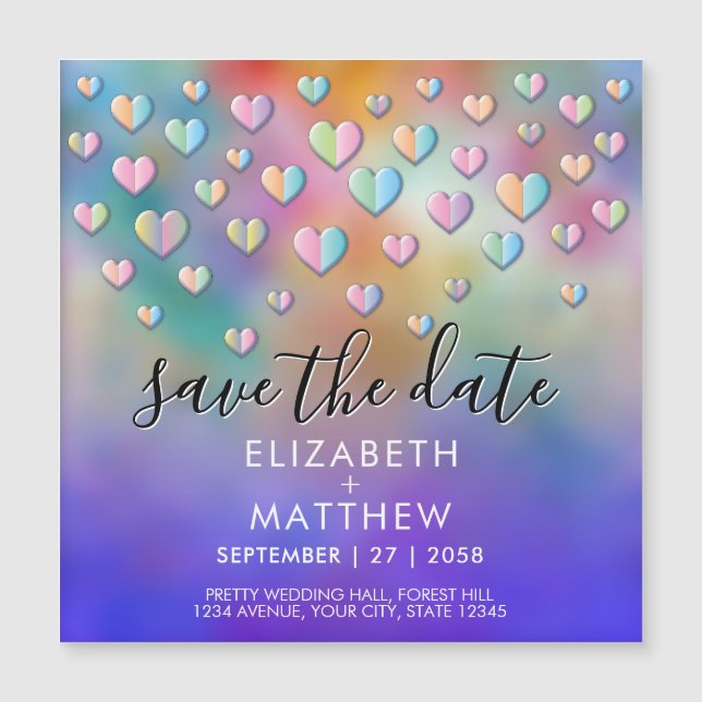 Conception de speckles de coeur coloré (Devant)