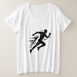 Conception de sport athlétique silhouette de coure