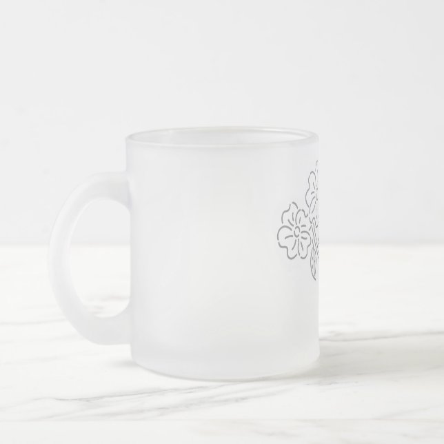 CONCEPTION DE STYLE D'ART EN VERRE FROSÉ MUG (Gauche)