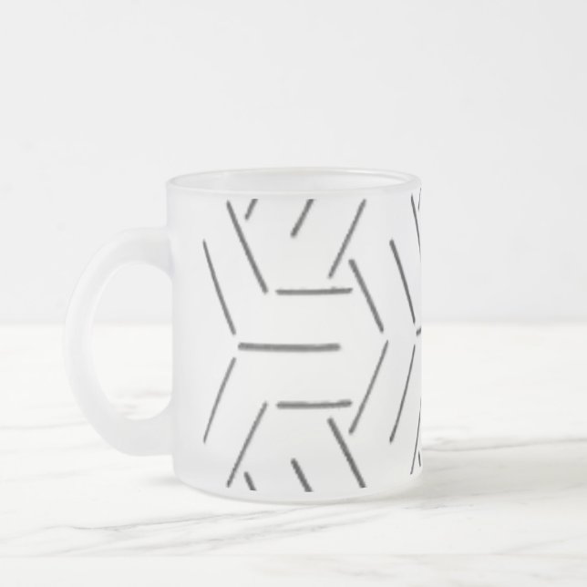 CONCEPTION DE STYLE D'ART EN VERRE FROSÉ MUG (Gauche)