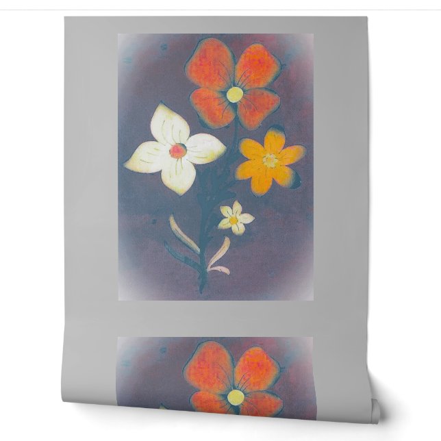 conception de style de fleur de papier peint (Déroulement)