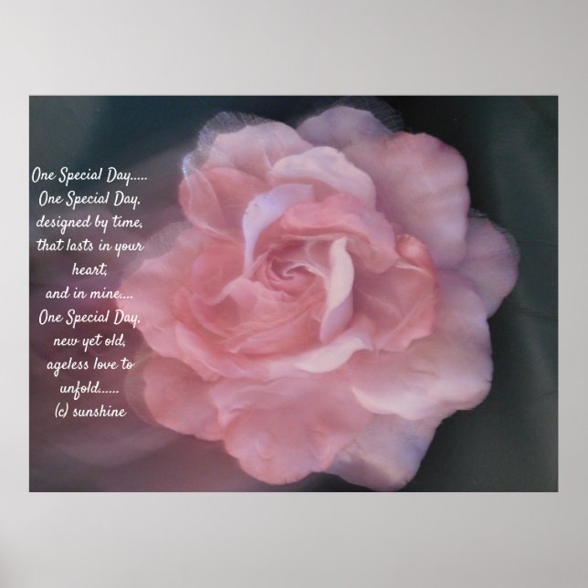 CONCEPTION DE STYLE POSTER ROMANTIQUE mariage (Devant)
