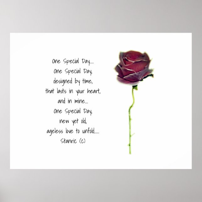 CONCEPTION DE STYLE POSTER ROMANTIQUE mariage (Devant)