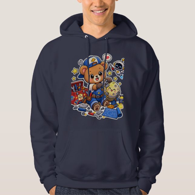 Conception de sweat à capuche de dessin animé d'ou (Devant)