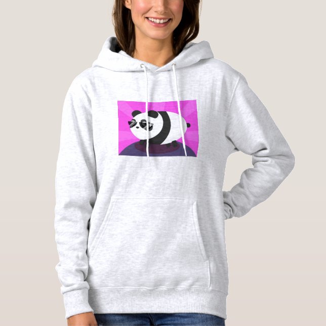 Conception de sweat à capuche illustration Panda (Devant)