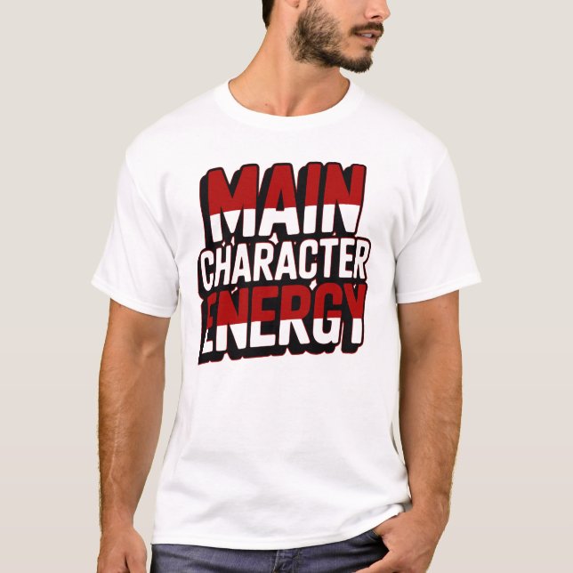 Conception de T-Shirt audacieuse sur l'énergie du  (Devant)