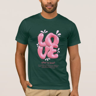 Conception de T-Shirt avec citation d'amour 3D ros