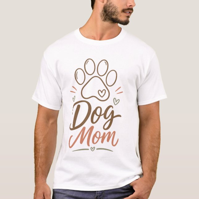 Conception de T-Shirt avec Empreinte de Patte Mign (Devant)