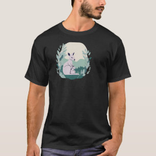 Conception de T-shirt avec silhouette de kangourou