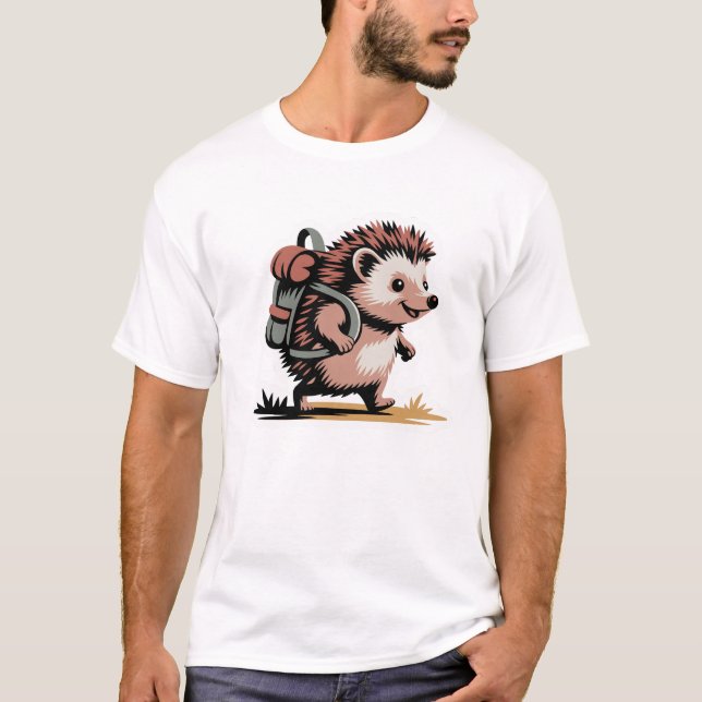 Conception de T-Shirt avec un Hérisson Mignon et S (Devant)