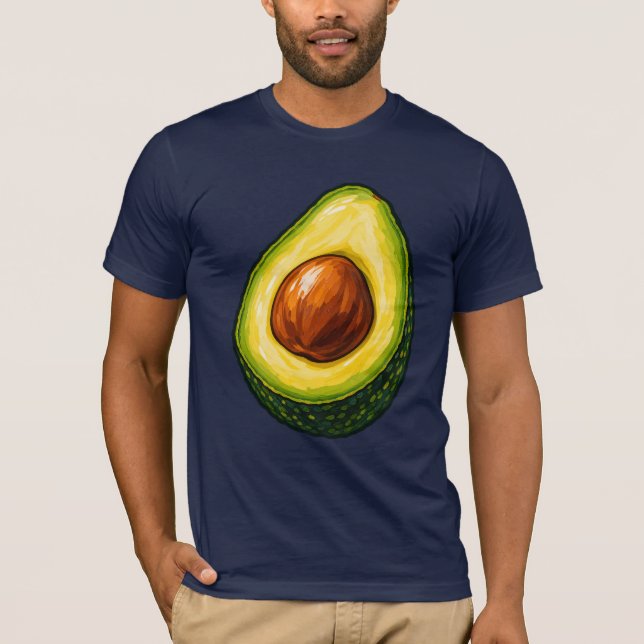 Conception de T-Shirt Avocat Bold Painterly (Devant)
