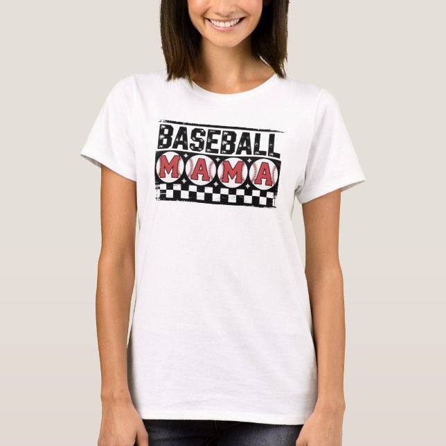 CONCEPTION DE T-SHIRT BASEBALL MAMA (Devant)