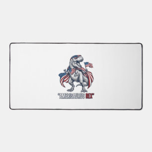 Conception de T-shirt blanc Patriotic T-Rex Ameris