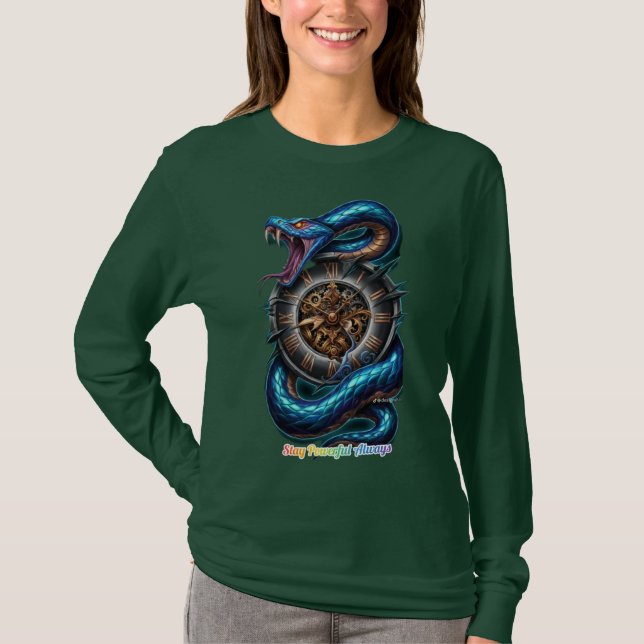 Conception de T-Shirt Couronne Crâne de Cobra Stay (Devant)