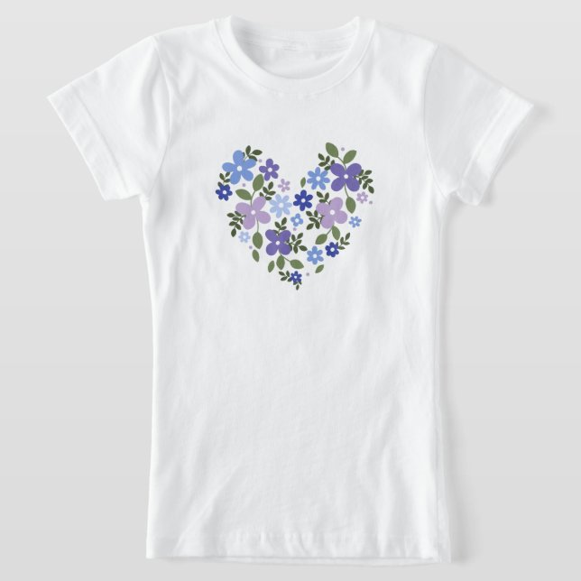 conception de t-shirt d'amour de fleur (Poser)