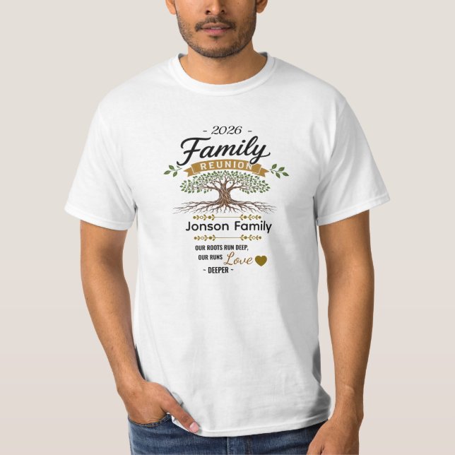 Conception de t-shirt d'arbre généalogique personn (Devant)