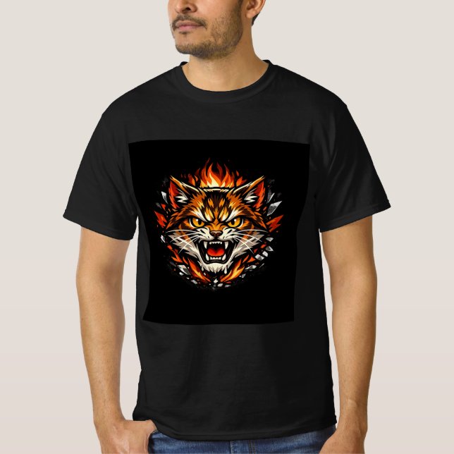 conception de T-shirt de chat (Devant)