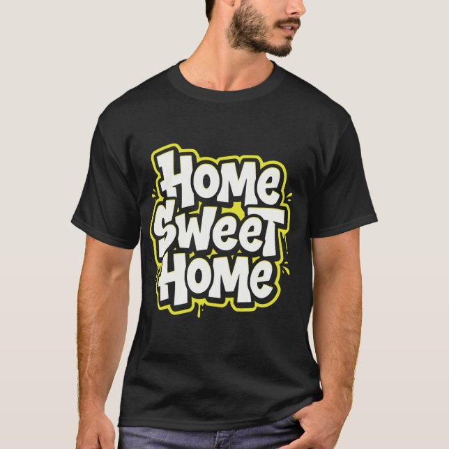 Conception de T-Shirt de Citation Cosy Home Sweet  (Devant)