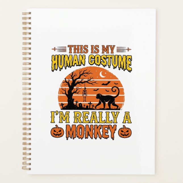 Conception de T-shirt de costume de singe humain d (Devant)