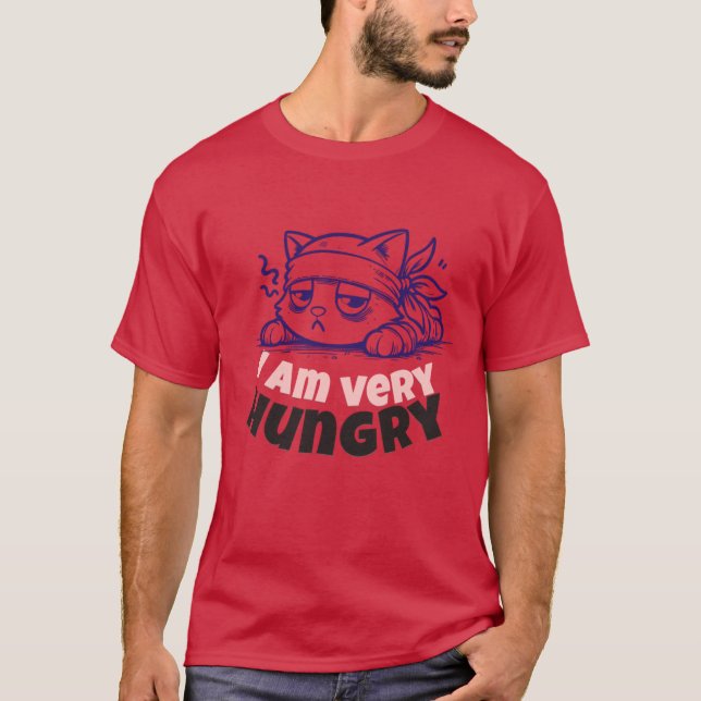 Conception de T-shirt de dessin animé de chat affa (Devant)