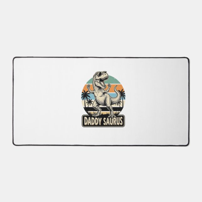Conception de t-shirt de dinosaure rétro Daddy Sau (Recto)