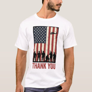 Conception de T-shirt de drapeau américain militai