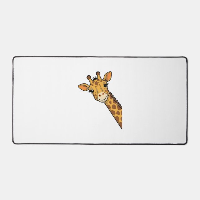 Conception de T-shirt de girafe qui regarde discrè (Recto)