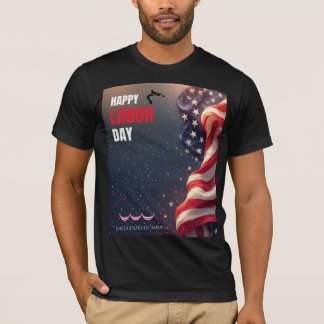 conception de t-shirt de journée du travail heureu