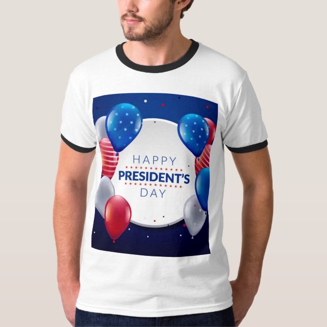 Conception de T-shirt de la Journée des Présidents (Devant)