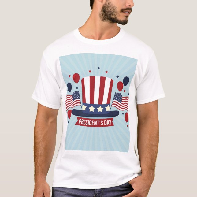Conception de T-shirt de la Journée des Présidents (Devant)
