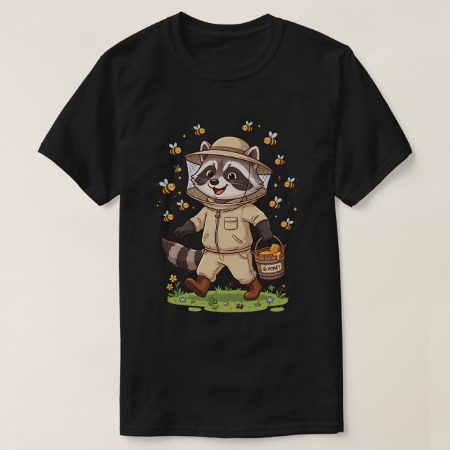 Conception de T-Shirt de l'apiculteur de Raton lav (Design devant)