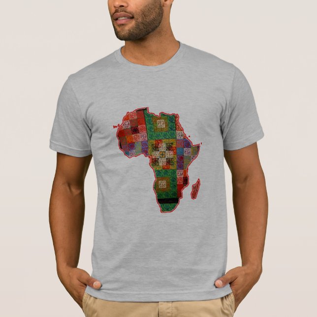 conception de T-shirt de motifs d'Africain de (Devant)