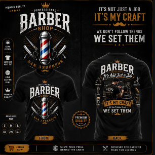 Conception de T-Shirt de Salon de Coiffure Profess
